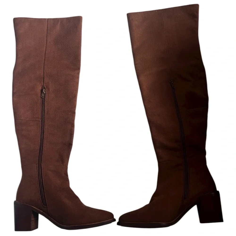 SEYCHELLES Paradise City Over The Knee Boot In Cognac NWOB Size 8.5